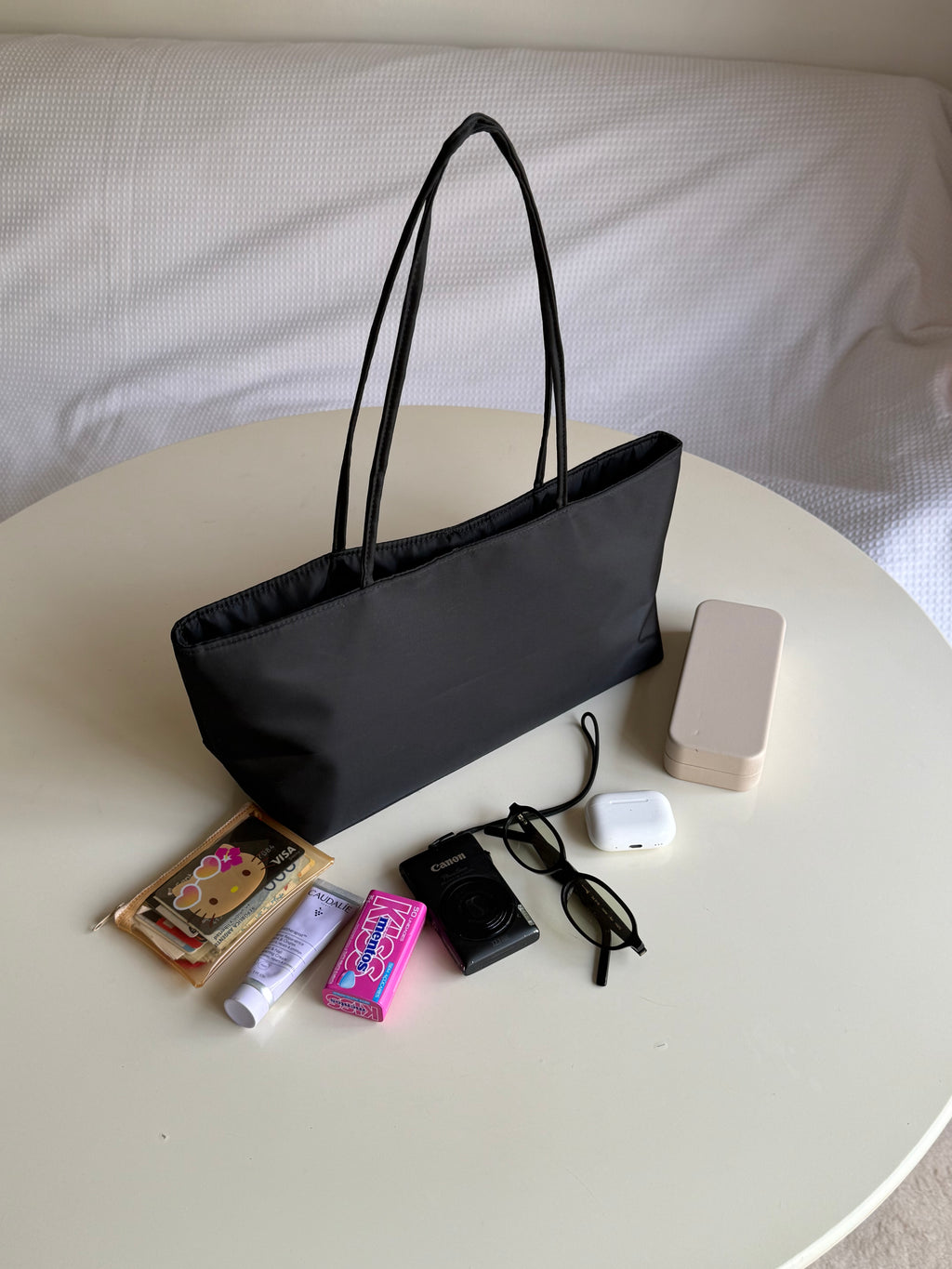 Cartera Fina Grande Negra