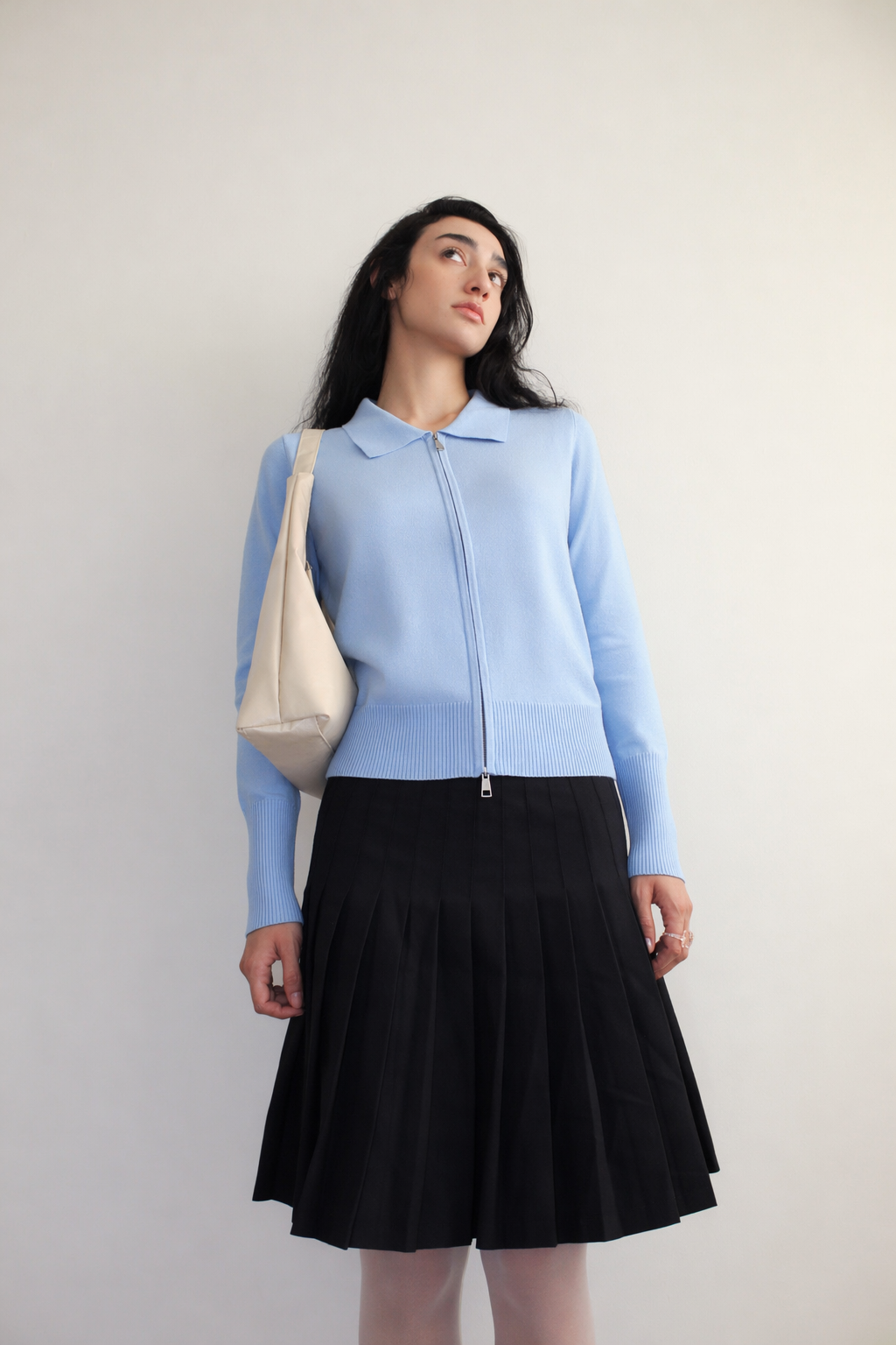 Cardigan Suave Celeste