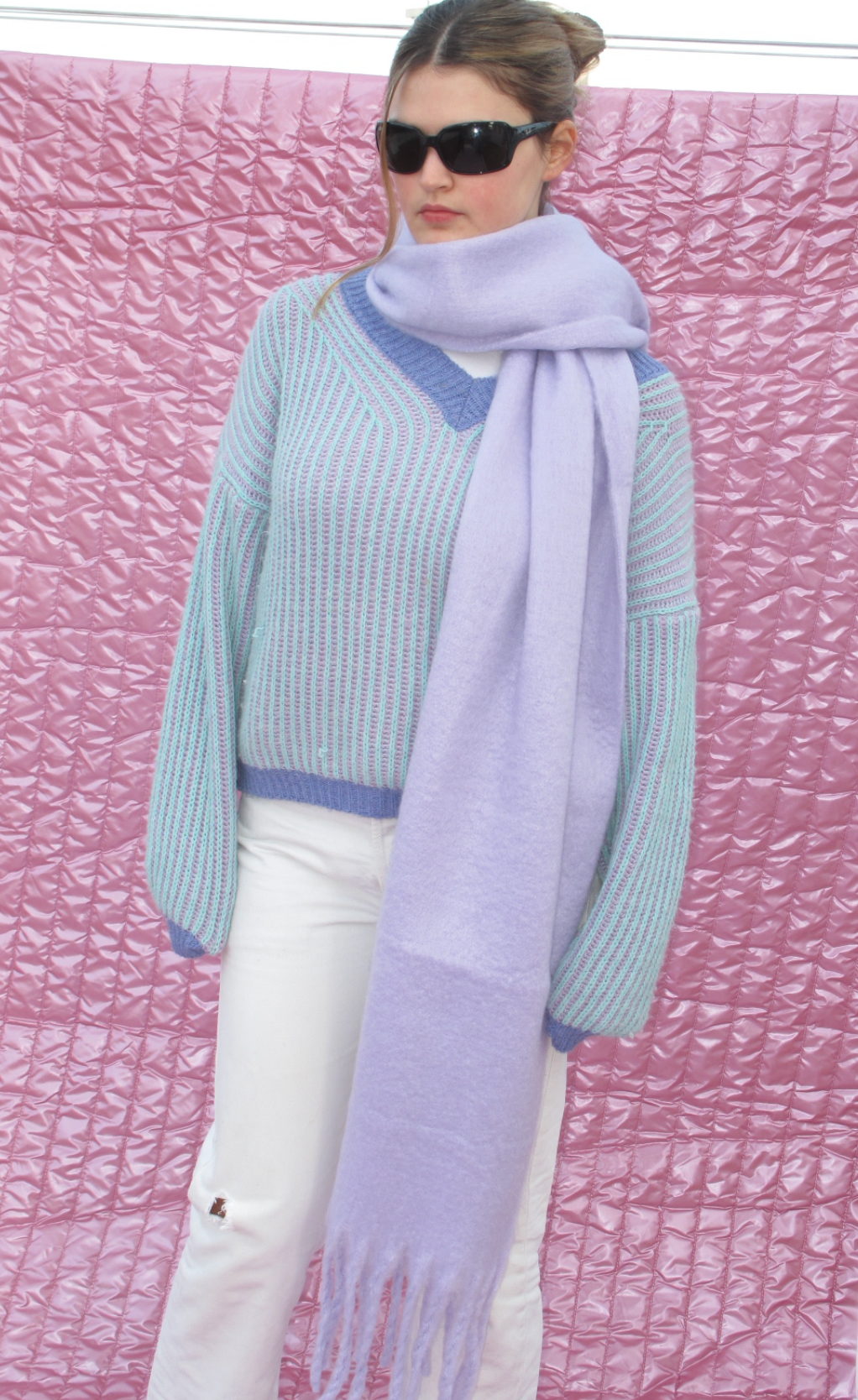 Bufanda Grande Lila