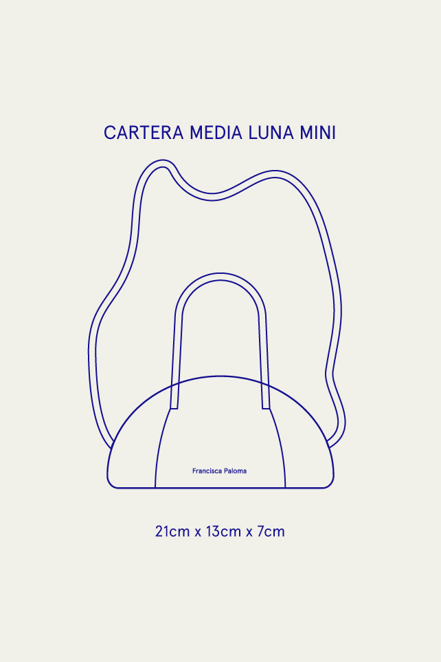 Cartera Media Luna Mini Negra