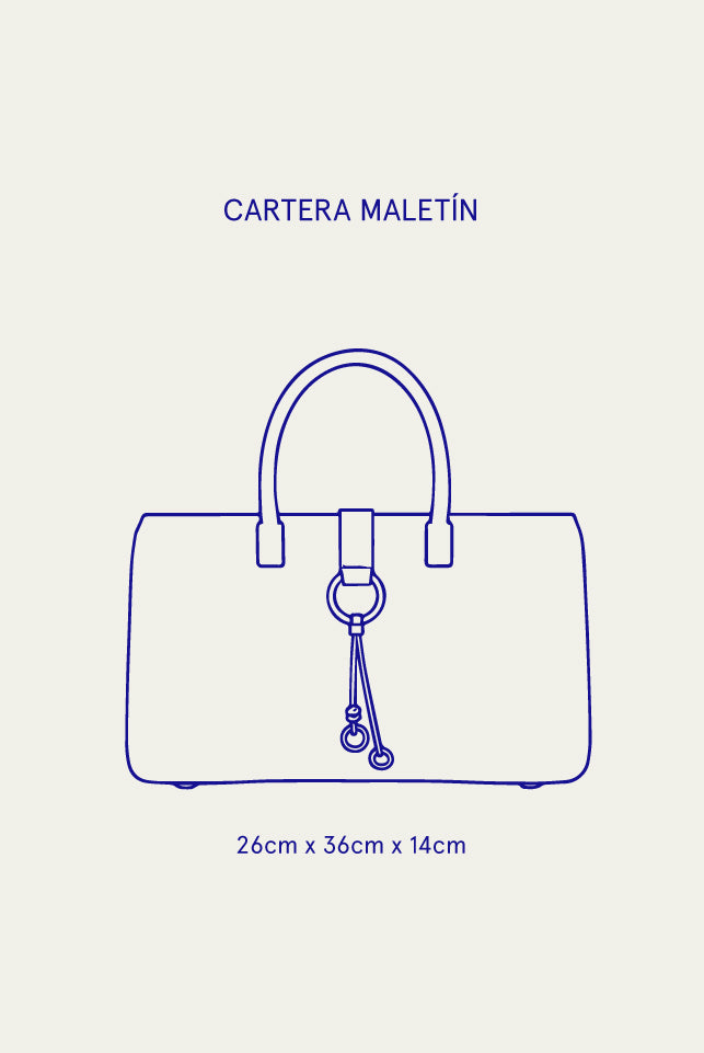 Cartera Maletín Chocolate