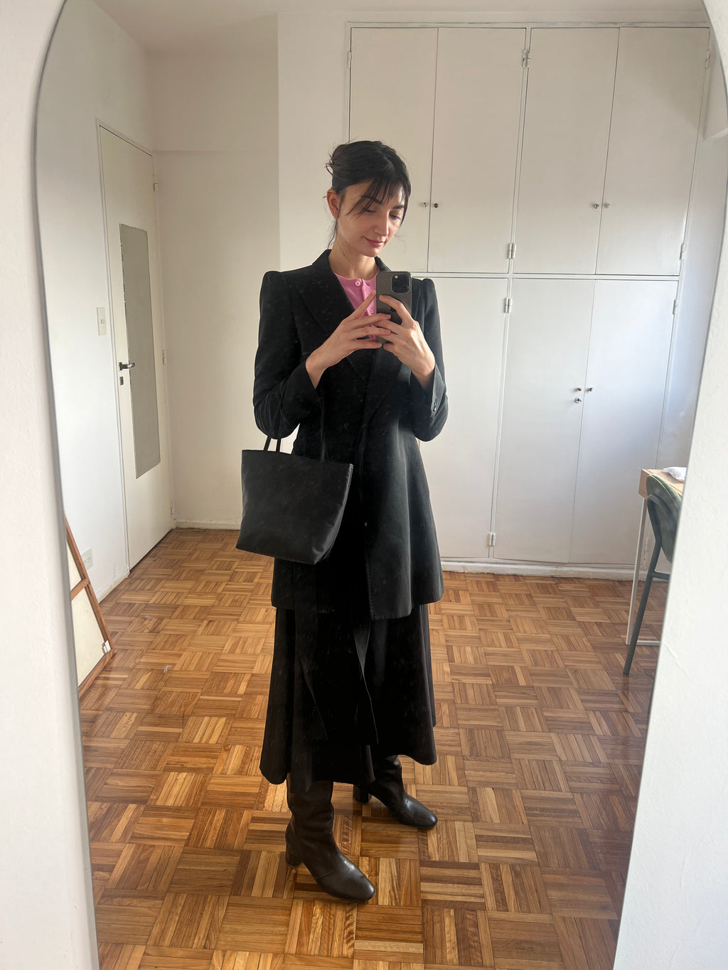 Cartera Fina Chica Negra