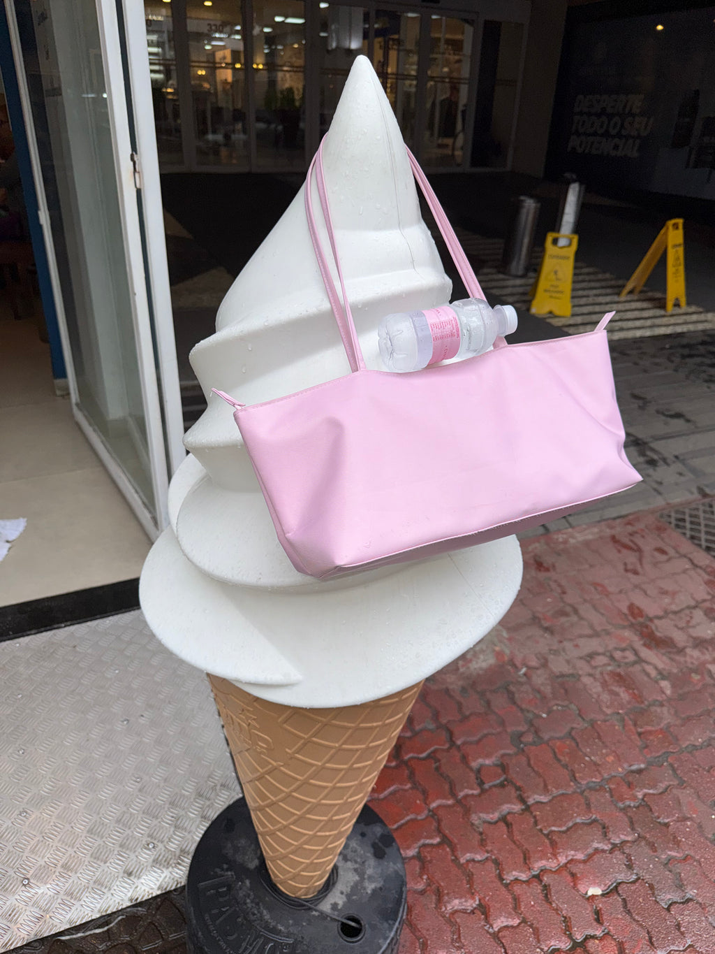 Cartera Fina Grande Rosa