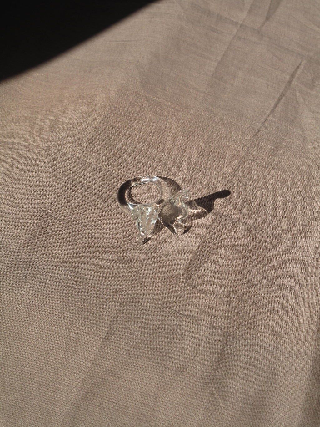 Anillo Mariposa Transparente