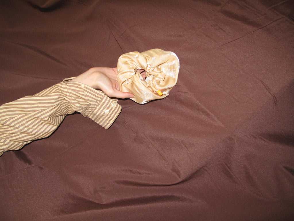 Scrunchie Tornasol Beige