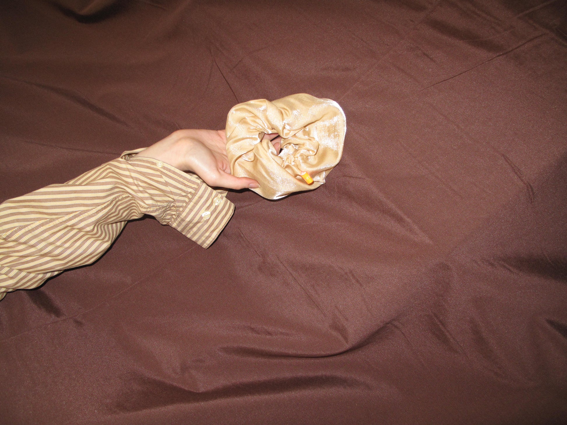Scrunchie Tornasol Beige