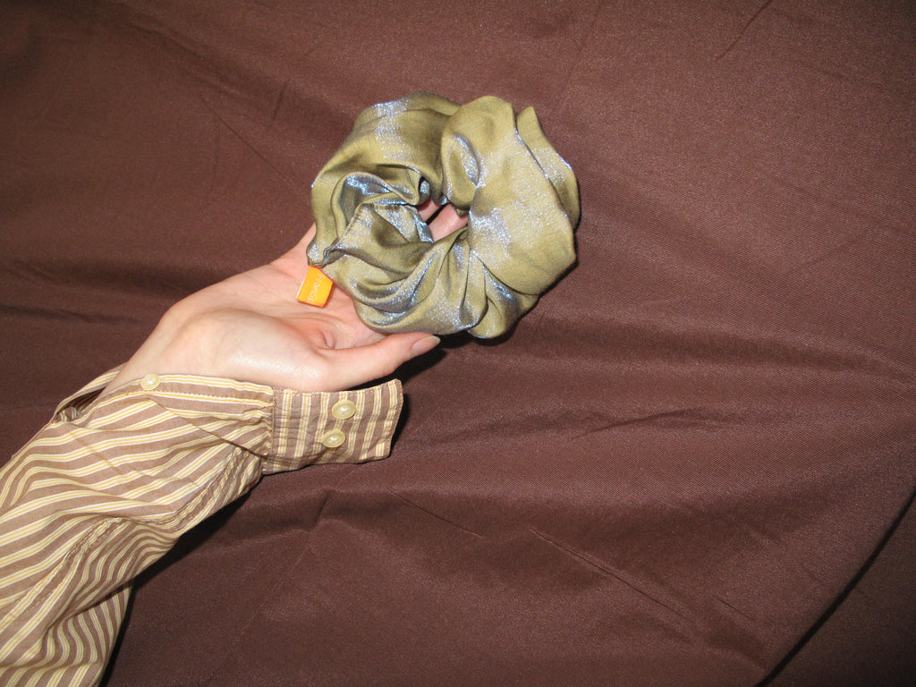 Scrunchie Tornasol Verde