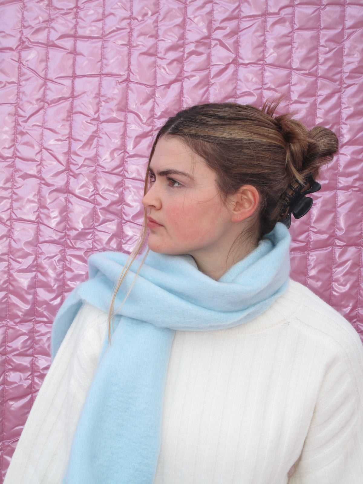 Bufanda Grande Celeste