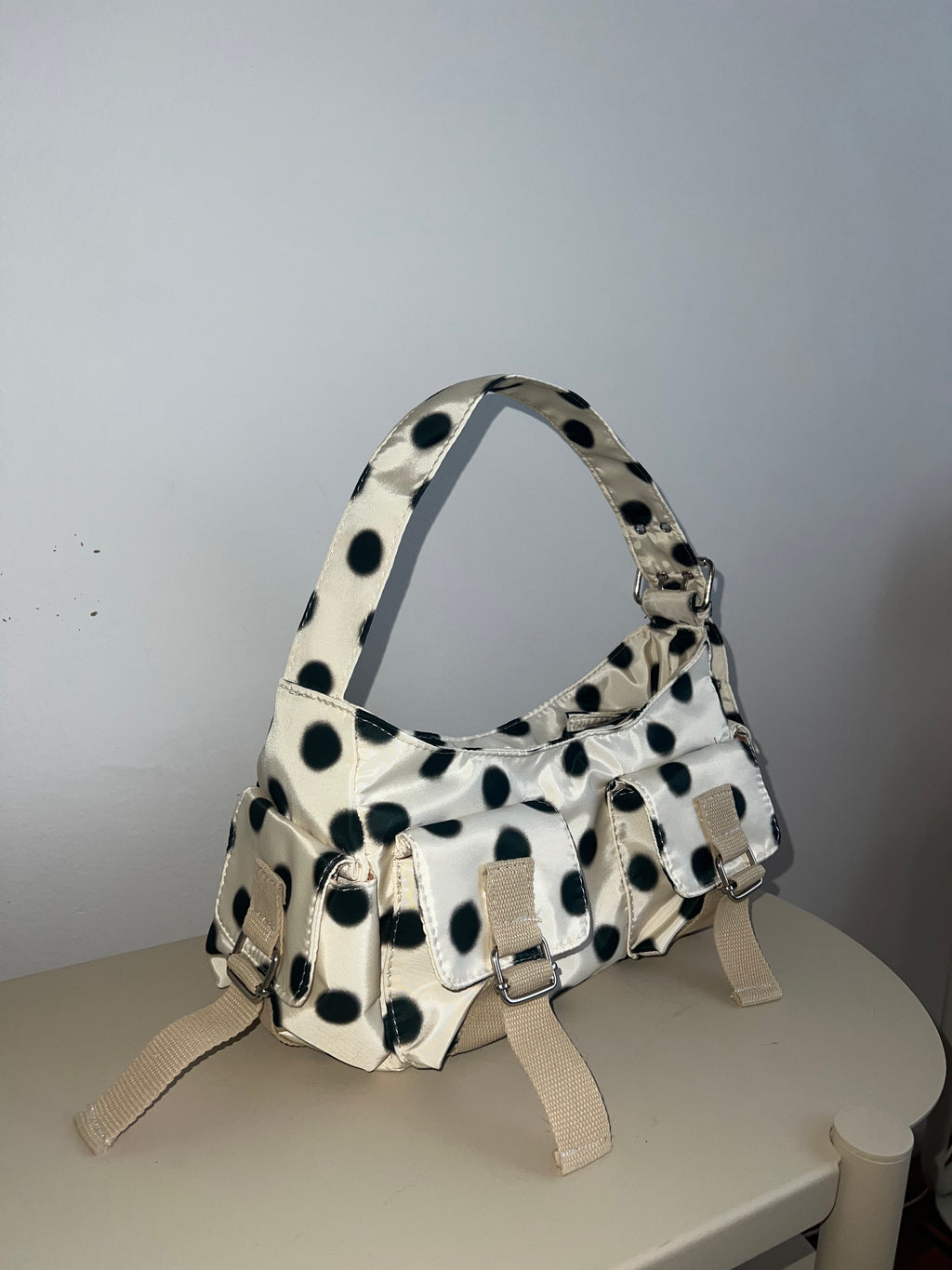 Cartera Britney Lunares Cruda