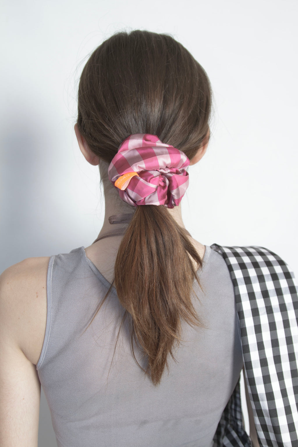 Scrunchie Cuadrille Rosa