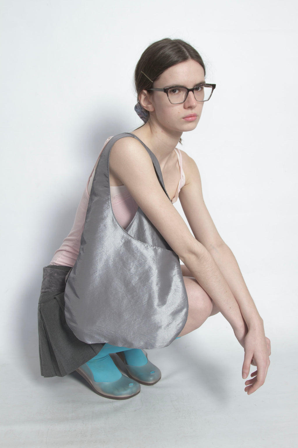 Cartera Fresca Plateada