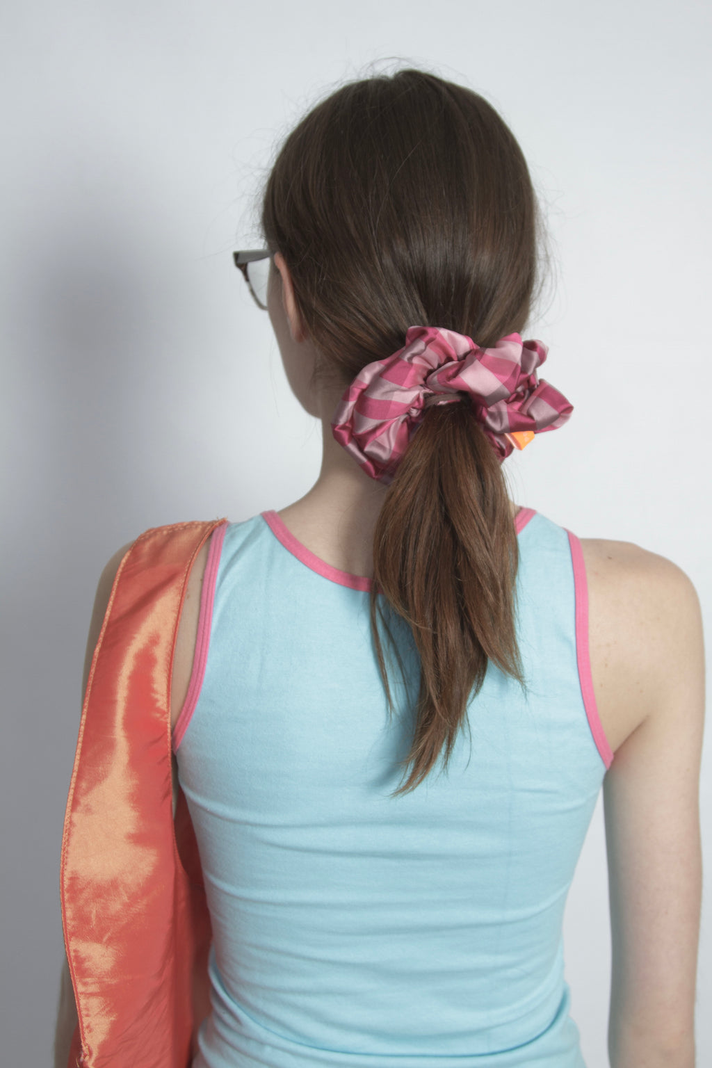 Scrunchie Cuadrille Rosa