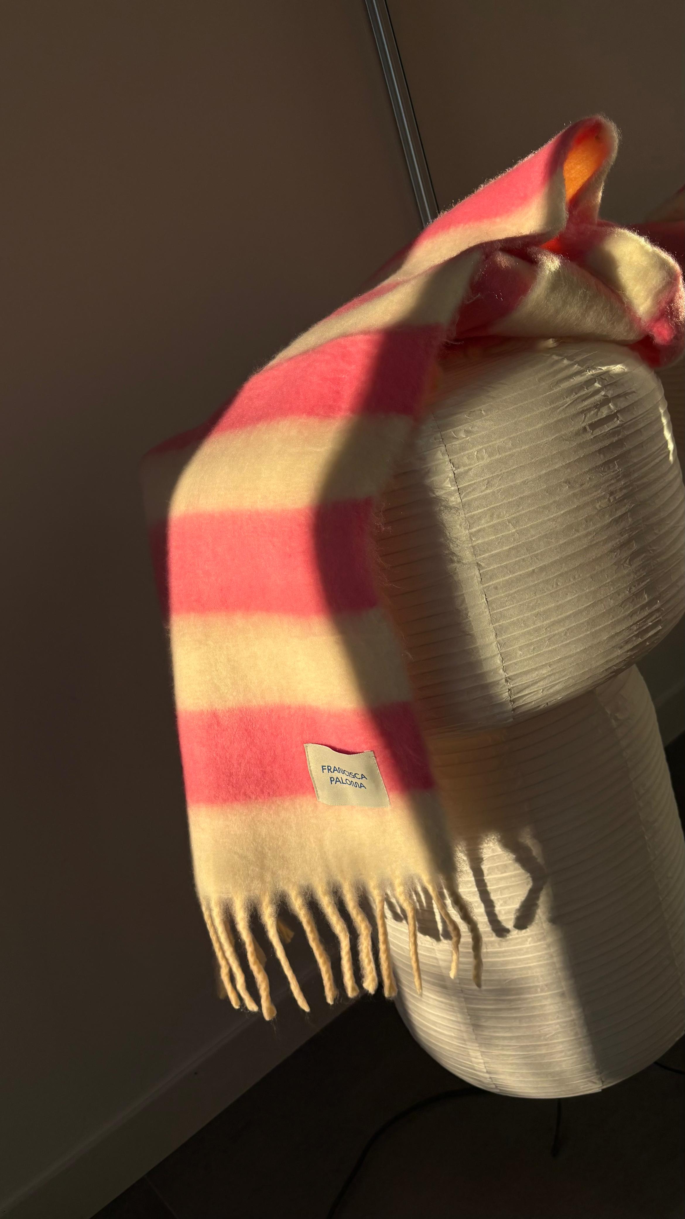 Bufanda Amiga Rosa y Crudo