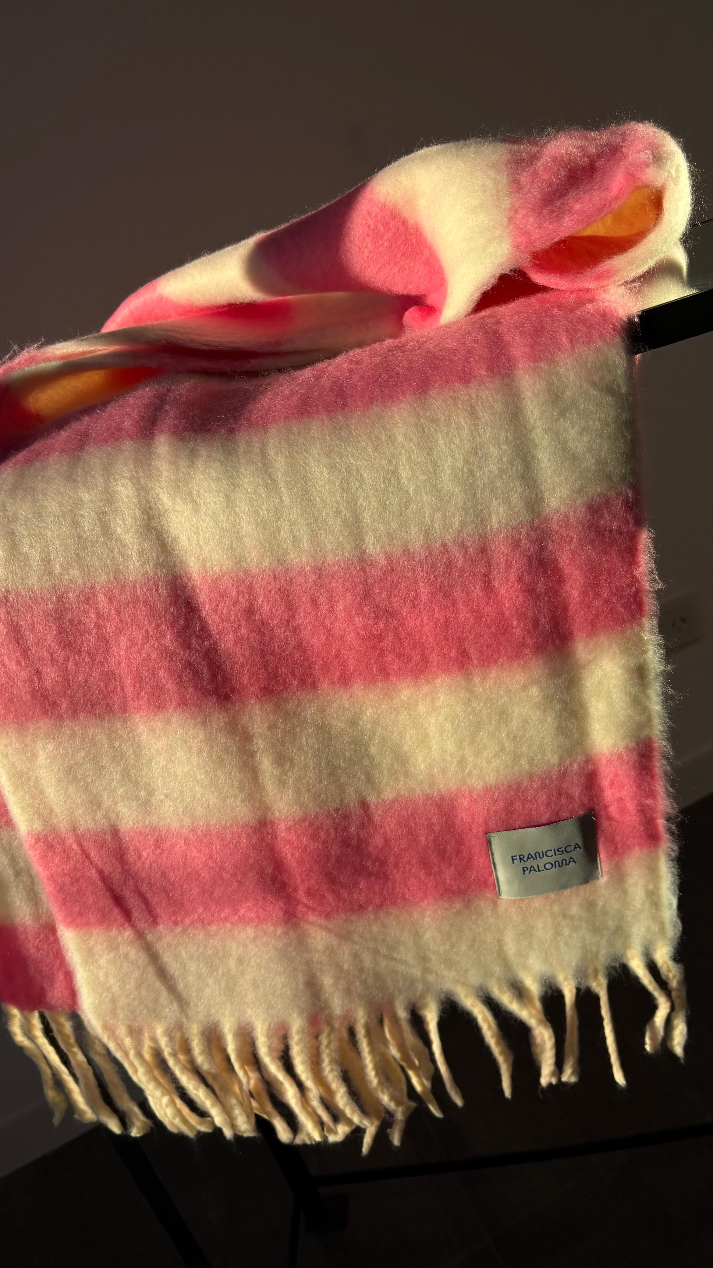 Bufanda Amiga Rosa y Crudo