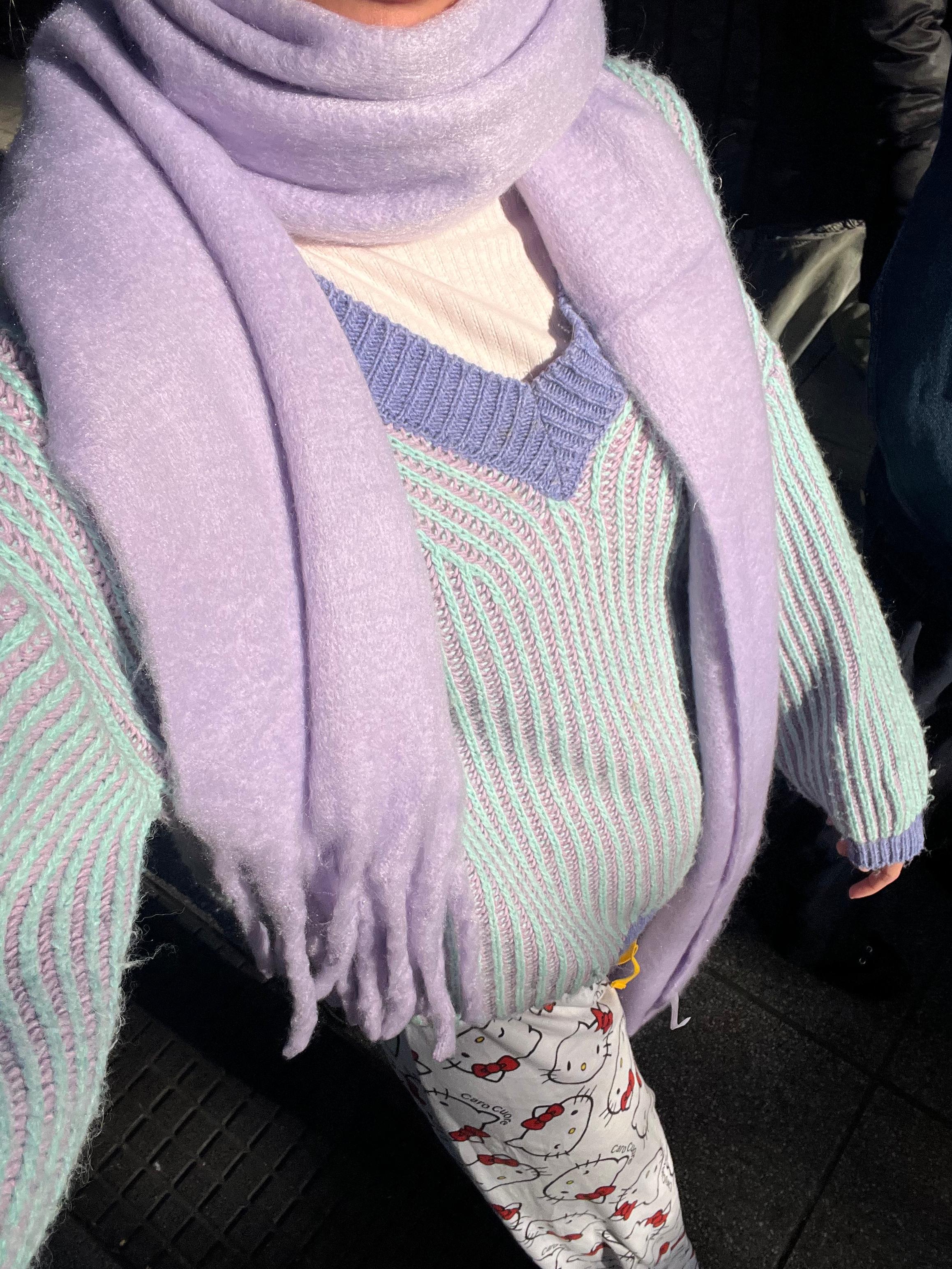 Bufanda Grande Lila