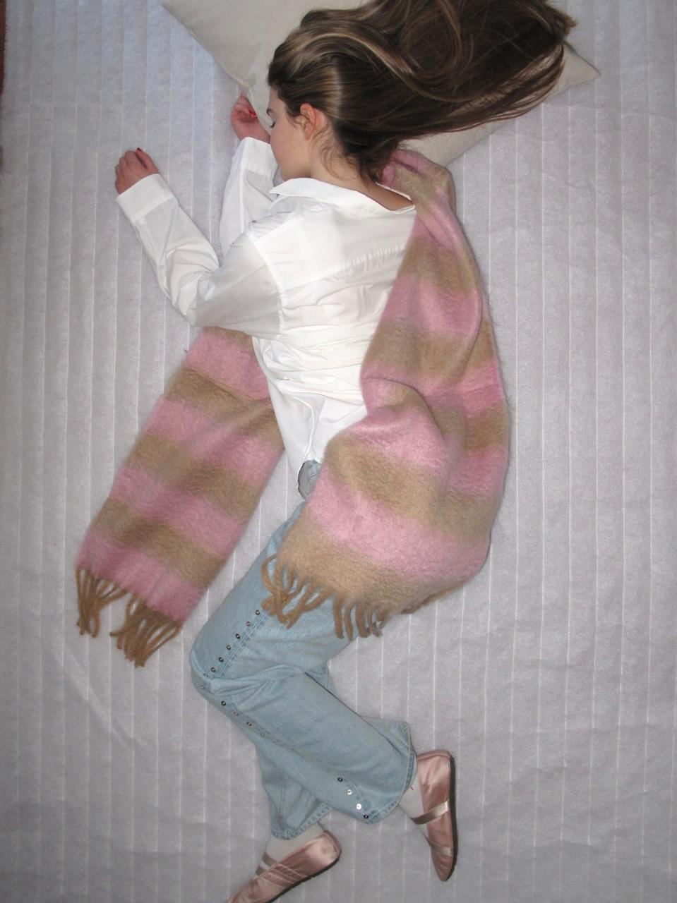 Bufanda Amiga Rosa y Camel