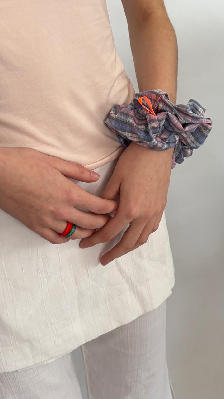 Scrunchie Cuadrille Lila