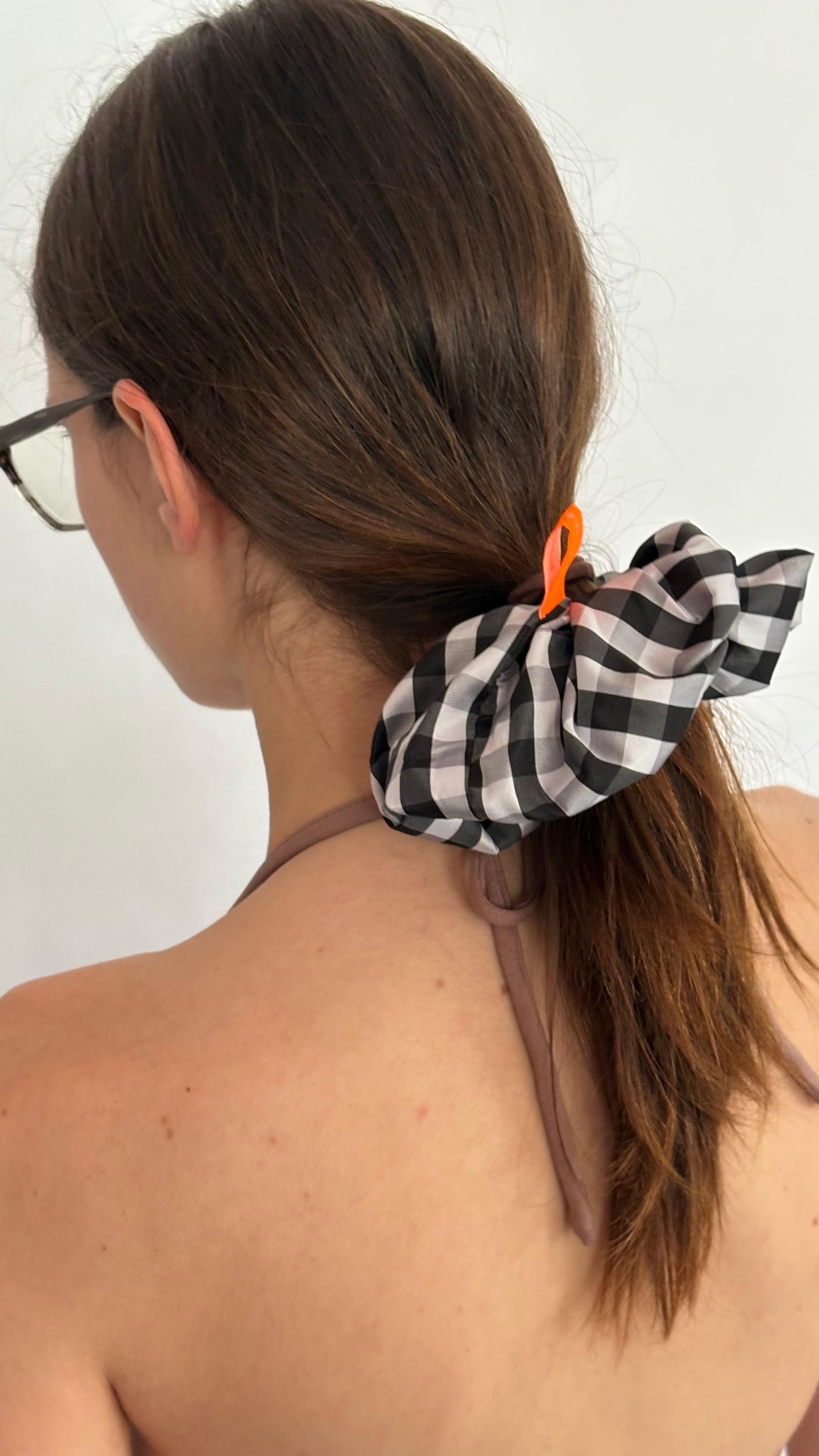 Scrunchie Cuadrille Azul