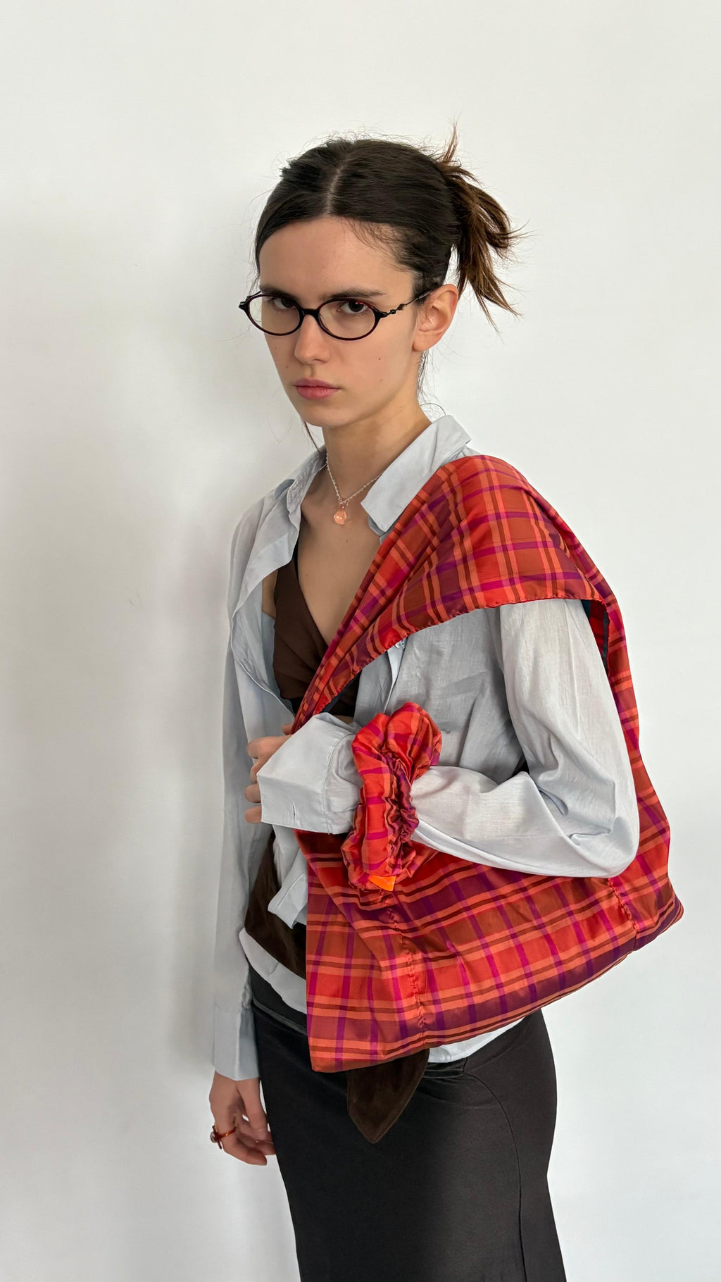 Scrunchie Cuadrille Naranja