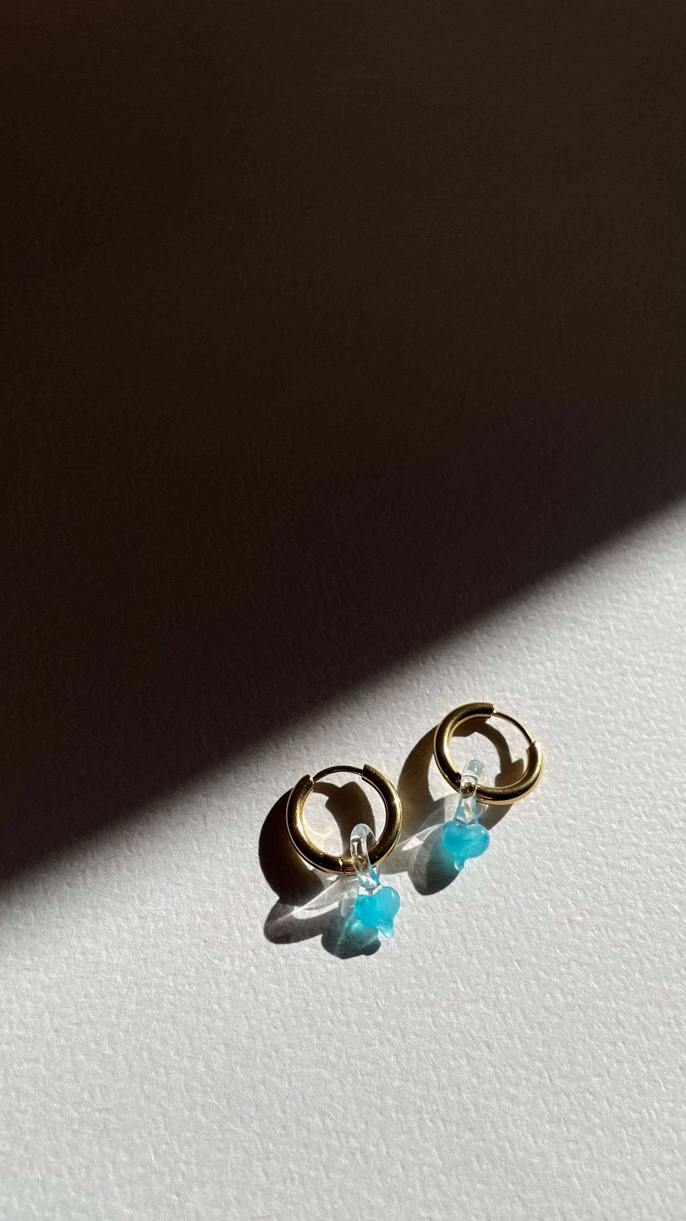 Aros Corazón Mini Esmeralda