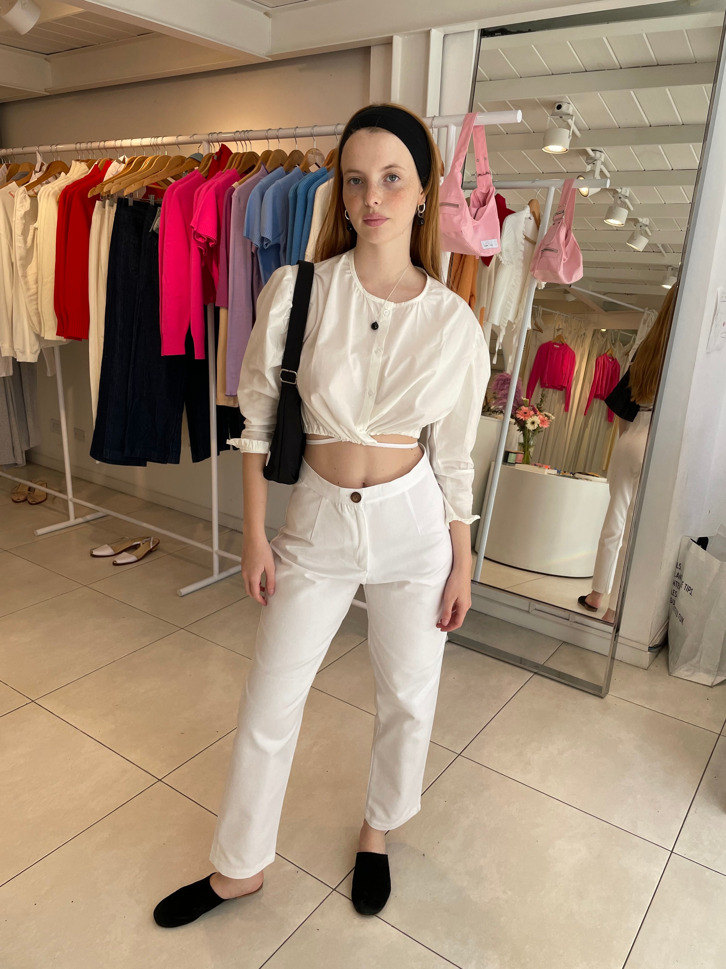 Pantalón Cigarette Blanco